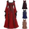 Women Medieval Halloween Dress Vintage Renaissance Gothic Cosplay Party Carnival