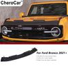 Black Leather Front Engine Bra Hood Cover Protector Guard For Ford Bronco 2021+