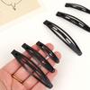 1pcs Solid Black Color Hair Clips Snap Hair Clips Non Slip Hairpins for Women Girls Hair Claw Clips Hair Barrettes
