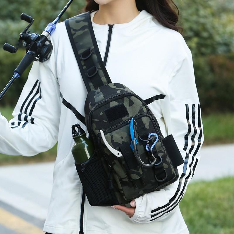 Fishing Chest Pack Waist Bag Tactical Utility Backpack Stream Micro Lure Gear Storage Outdoor
