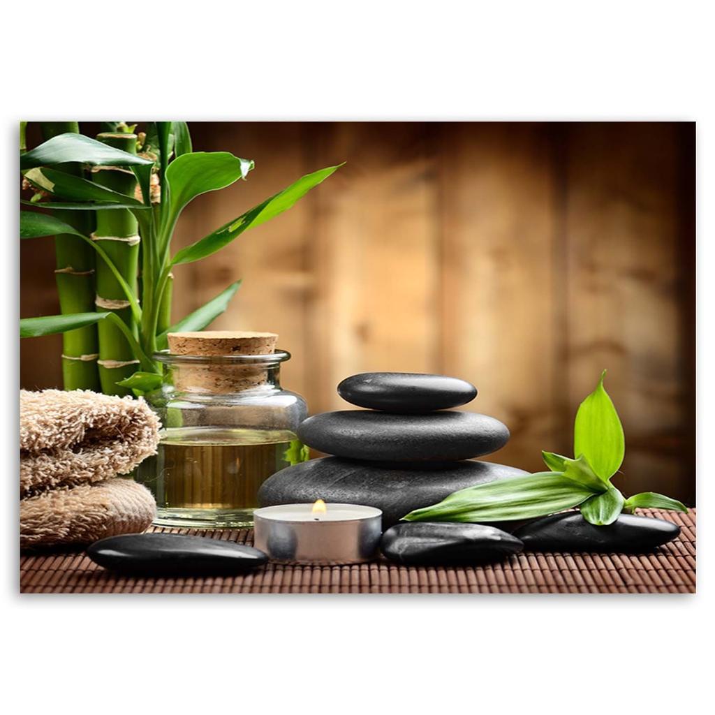 Canvas Print Zen Spa Bamboo Stones