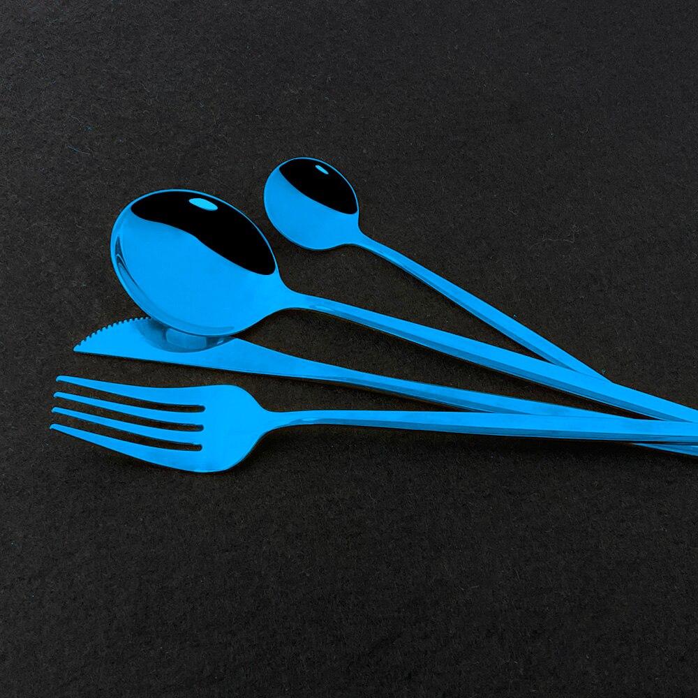 36 шт., набор столовой посуды из нержавеющей стали мятного золота, десертный нож, вилка для торта, кофейная ложка, набор столовых приборов, кухонная посуда, набор столового серебра