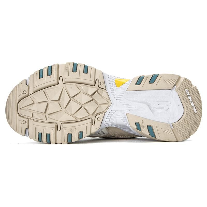Skechers Stamina V2 Mesh Модные Низкие Повседневные Кроссовки Цветовой Блок Женские Белый 896115-WMLT
