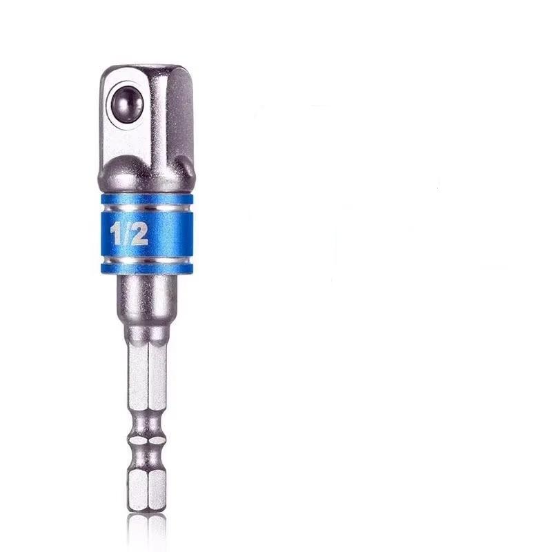 1 шт. Адаптер для торцевой головки дрели Удлинитель для ударной дрели Адаптер для торцевой головки 1/4 3/8 1/2 Размер Шестигранный хвостовик Квадратная головка Насадка для дрели