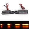 12V Scooter Motorcycle Indicators LED Turn Signal Light Handlebar Amber signal lamp Blinker Aluminum Alloy Black/Chorme