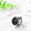 Ring Watch Stainless Steel Free Size Color Changing Ring Watch Analog Waterproof Quartz Watch Fashion Accessory Birthday Christmas Day Present