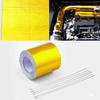 Золотая/Серебристая Светоотражающая Самоклеящаяся Лента Высокотемпературная Жаростойкая Водонепроницаемая Изоляционная Защитная Оберточная Лента Универсальная