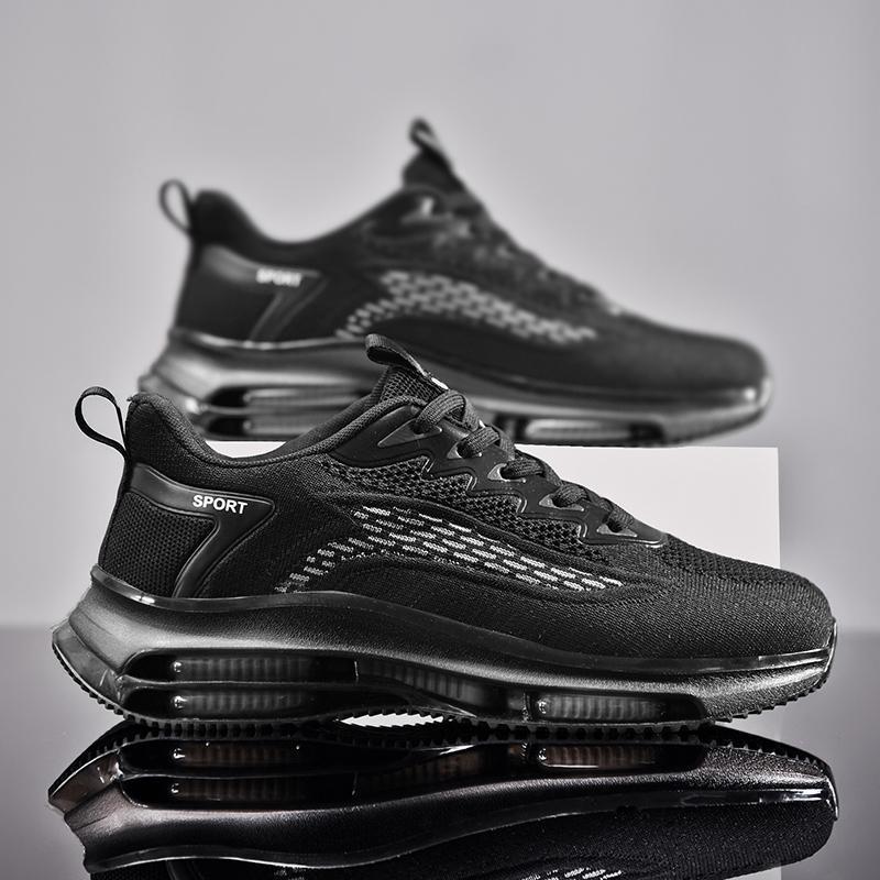 Мужская обувь 2025 года 2025 новая летняя обувь для бега с воздушной подушкой тренд амортизация повседневная спортивная обувь платформа папины кроссовки