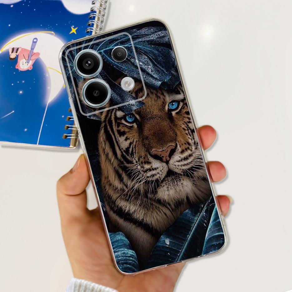 For Xiaomi Poco X6 Pro 5G Case Cute Cat Butterfly Painted Cover Soft Silicone Phone Case For Xiaomi Poco X6 Pro PocoX6 5G Fundas