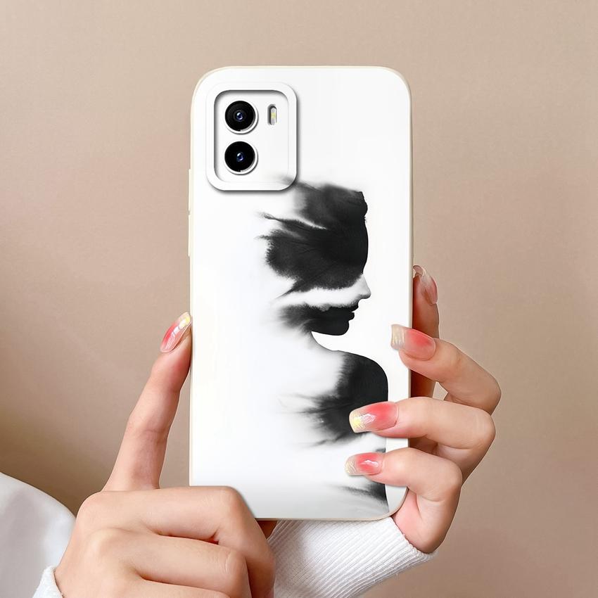 Для Vivo Y01 Y02 Y02t Y03t Y16 Y17 Y18 Чехол для телефона Красивый Маленький Цветочный Узор Силиконовый Мягкий Чехол Защитная Пленка для Экрана Противоударный Чехол Для Vivo Чехлы