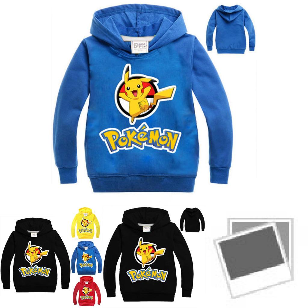 Pokemon Go Kids Boys Girls Long Sleeve Sweatshirt Tshirt Casual Tops Clothes