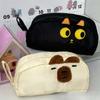 Cute Cartoon Pencil Case - Large Capacity Makeup Bag for School Stationery, Kawaii Cosmetics Organizer, Girls Boys Gift