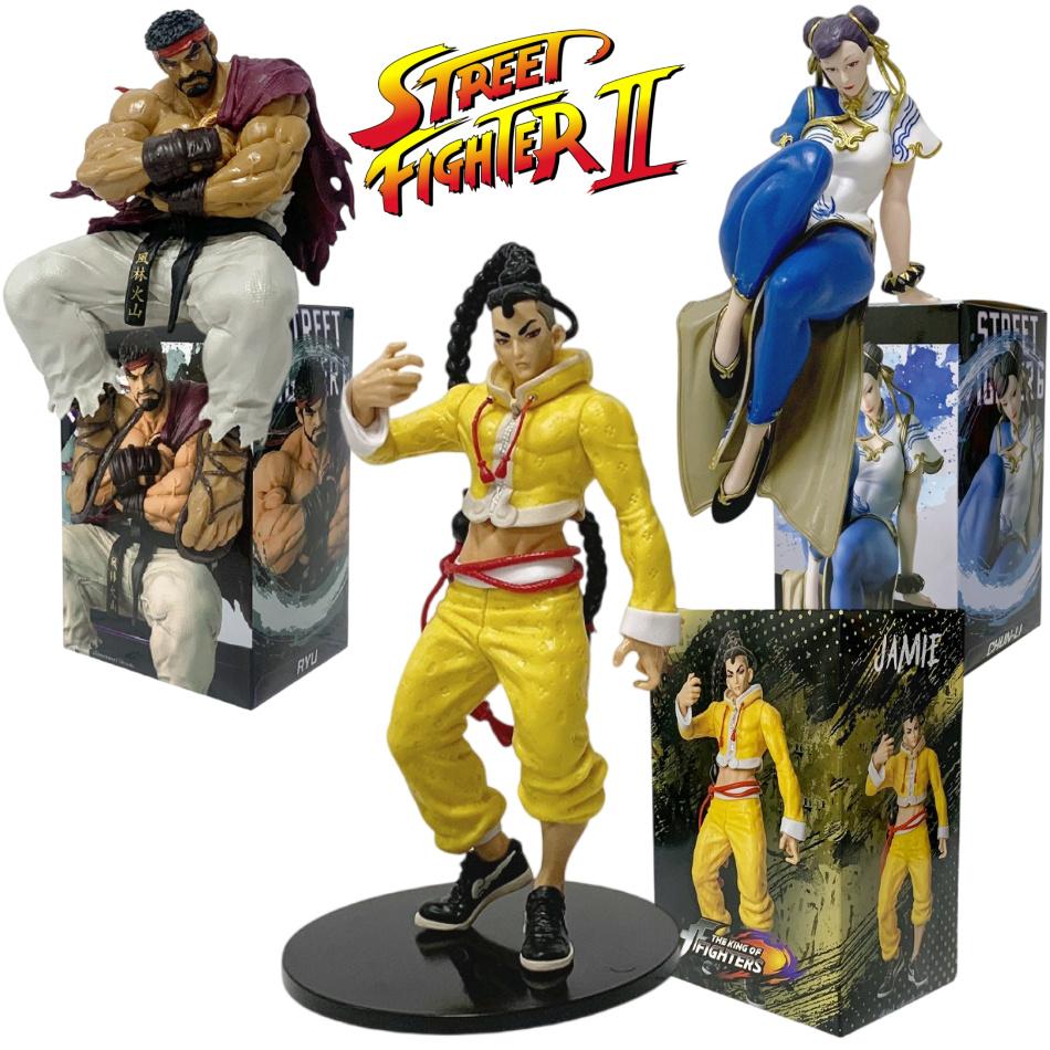 Популярная игра-файтинг Street Fighter Аниме Фигурка Чун-Ли Рю Джейми Модель Действия ПВХ Статуя Настольное Украшение Коллекционные Игрушки Подарок
