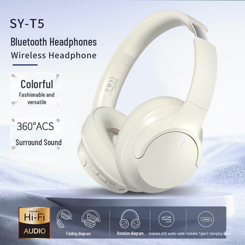 Универсальные беспроводные Bluetooth-наушники закрытого типа с шумоподавлением