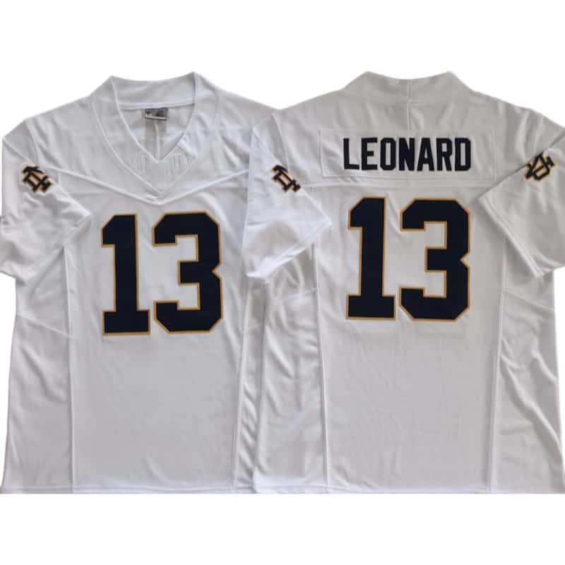 Mens Rugby Jersey Custom Embroidered Team Uniform Leonard Love 4 13 College Style Training Shirt Cotton Blend