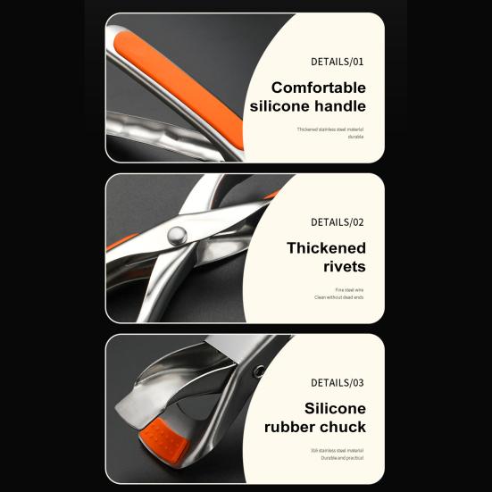 Антиожоговый зажим для миски, захват для сковороды из нержавеющей стали, теплоизоляция, подъемник для противней для духовки, горячих кастрюль, мисок, тарелок и подносов