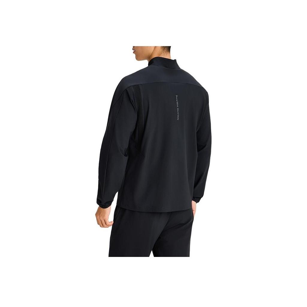 Asics SS25 Sports Lifestyle Series Logo Fashion Comfortable Versatile Stand Collar Breathable Jacket Men Jacket Black 2031F118-001