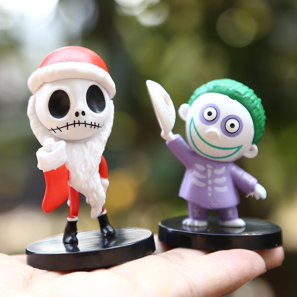 Festive Pumpkin Skull & Grinch Figure Blind Box for Christmas Eve DIY Decoration