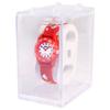 Montre - QBOS - QBOS - Bracelet silicone rouge - Boîtier 28 mm - Mouvement quartz