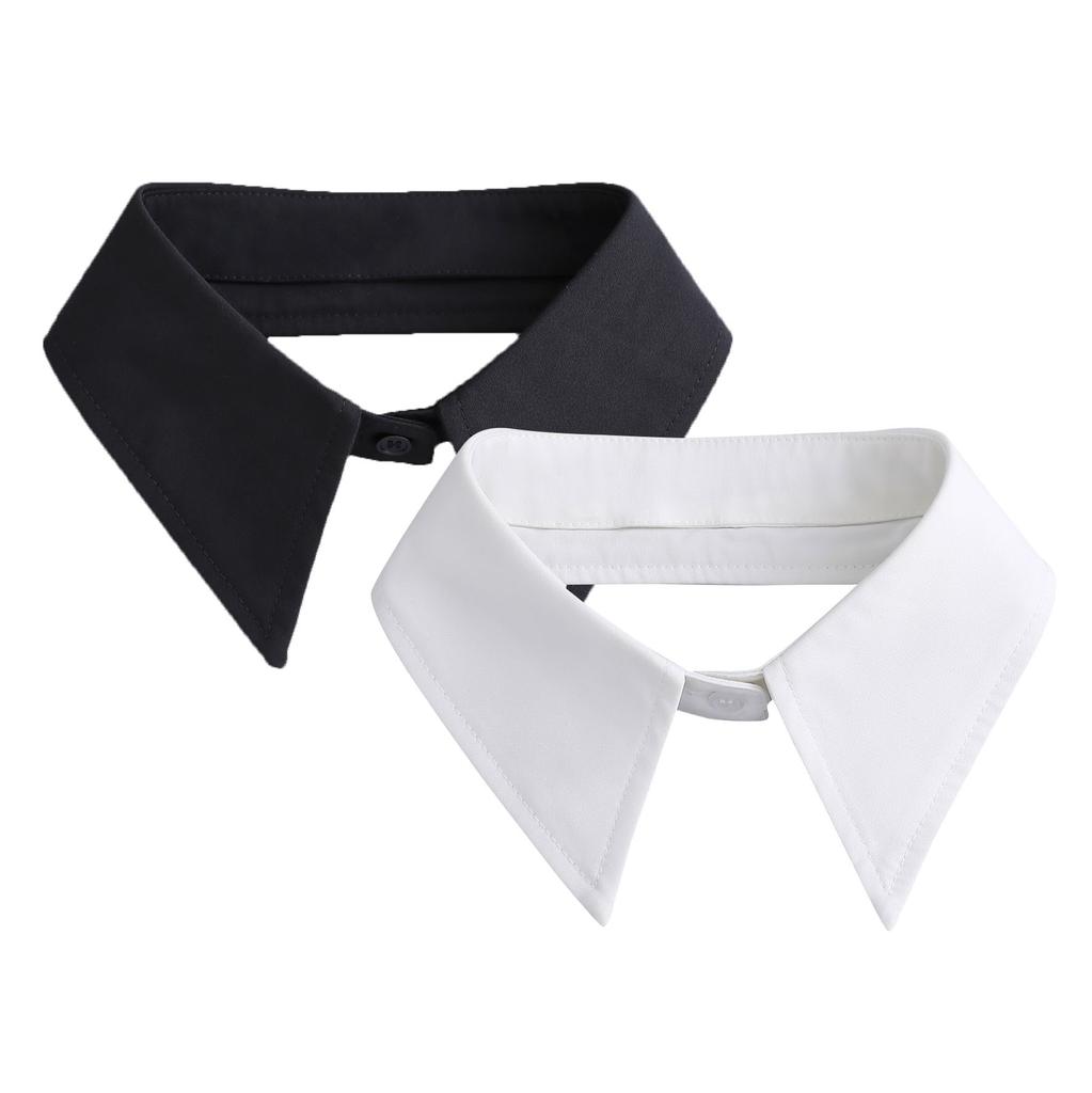 Fashion White Fake Collar Blouse Sweater Shirt Detachable Collar Shirt Black False Collar Lapel Clothing Decorative
