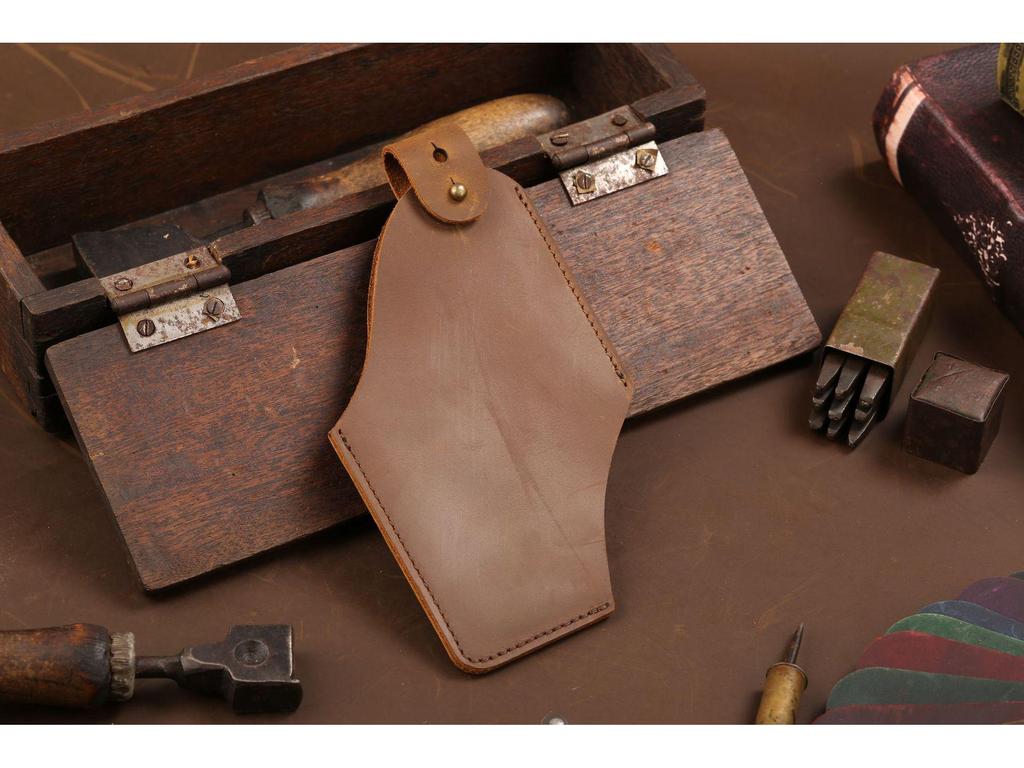 Чехол для телефона EDC из натуральной кожи - мужской защитный чехол для ношения на талии