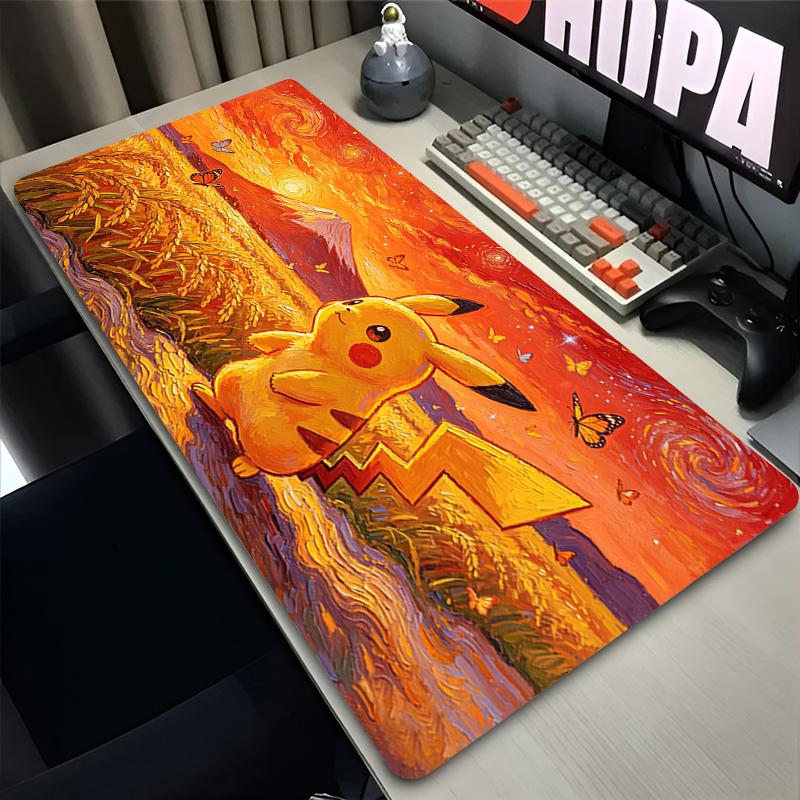 kawaii Mouse Pad Pokemon Pikachus Esports Gaming Accessories alfombrilla Computer Antislip Desk Mat Keyboard Pad Game Mousepad