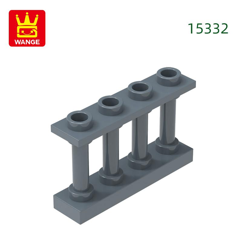 65Pcs/lot 15332 Fence Railing Construction Brick Moc Colour Castle Accessories Works With featuring Block DIY Children's playthings