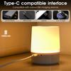 Touch Night Lamp 3 Modes Dimming Bedroom Bedside Lamp USB Charging Night Light Ambient Light Soft Light Table Lamp For Kids Gift