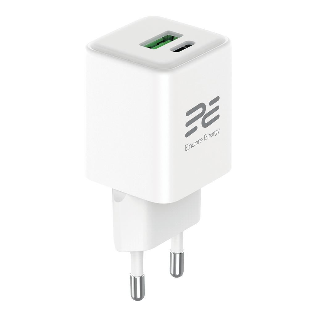 New Encore Energy MD-3083Z GaN 30W USB-A USB-C QC PD Wall Charger