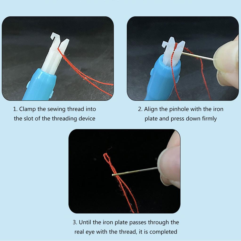 Sewing Machine Needle Threader Double End Needle Threaders Quick Sewing Threader Threading Tool for Sewing Machine