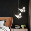 LED Butterfly Wall Lamp Nordic Pendant Lights Indoor Home Lighting Living Room Decoration Hanging Light Bedside Corridor Lamp