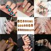 24PCS Cat Eye Press On Nails Glitter False Nails Reusable Fake Nails  DIY Manicure Art