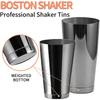 Шейкер для коктейлей Boston Shaker: Набор из 2 предметов: Профессиональный шейкер для коктейлей для бармена на 18 унций и 25 унций.
