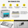 Ultrasonic Jewelry Cleaner with Heater Timer for Cleaning Eyeglass Rings