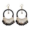 Boho Vintage Beads Tassel Wedding Earrings Indian Jhumka Ethnic Gold Color Round Drop Earrings Brincos