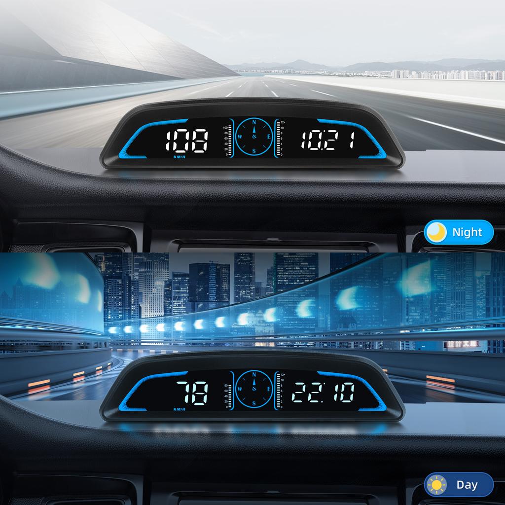 G3 GPS HUD Head Up Display Автоматический спидометр Умные автомобильные счетчики Цифровые будильники Напоминания Электронные аксессуары для всех автомобилей