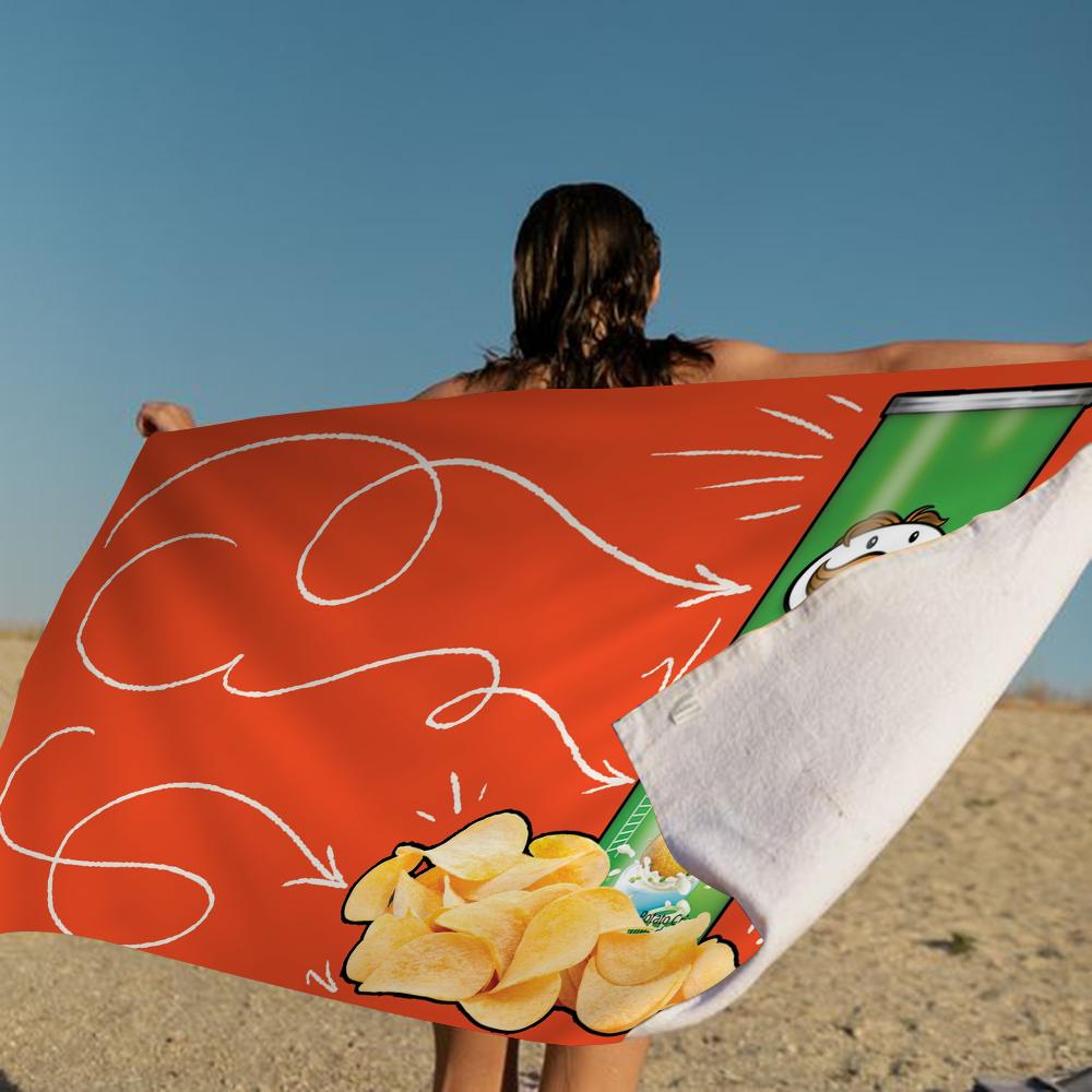 Модные P-Pringles L-LLC Большие пляжные полотенца из микрофибры Быстросохнущее полотенце Песчаные пляжные полотенца Полотенце для бассейна для путешествий Пляжный бассейн Йога