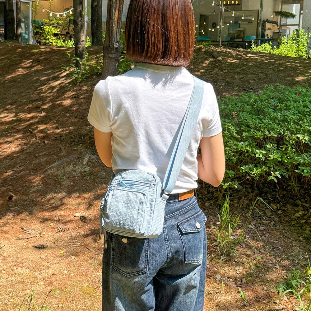 BRBAG BR_8871 Pastel Fabric Mini Crossbody Bag