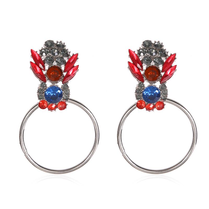 Новые модные преувеличенные стильные женские большие круглые серьги с блестящими кристаллами и Рейном, изысканные роскошные женские серьги, ювелирные изделия, подарок