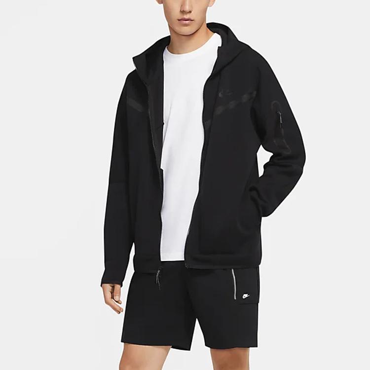 Nike Спортивная толстовка с капюшоном Tech Fleece на молнии Азиатский размер S (унисекс) Толстовки CU4490 010