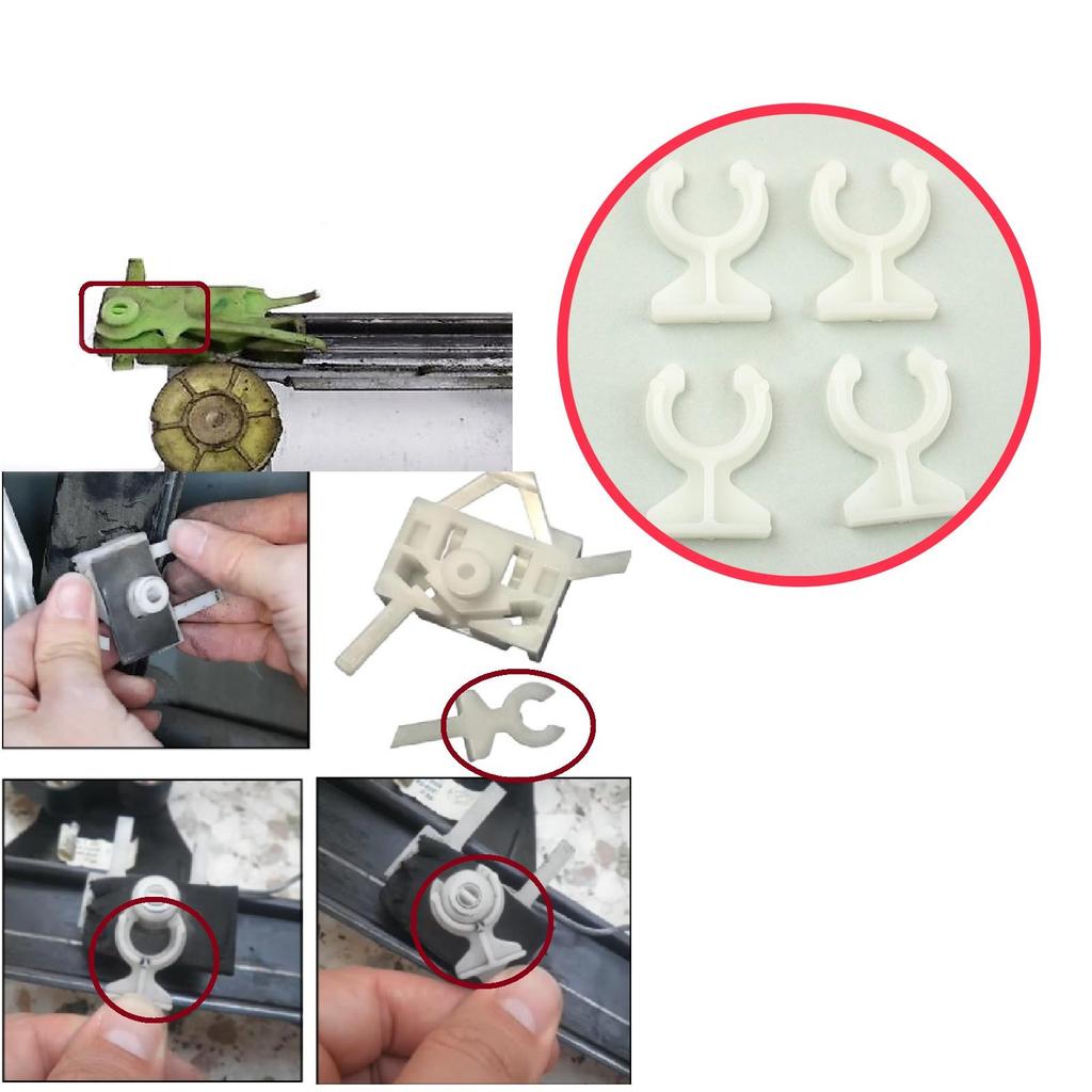 BWR5110 Window Regulator Guide Bracket Fixer Clips for Fiat Albea Siena Palio Doblo Panda Ducato Trafic Vivaro A Iveco Romeo 147