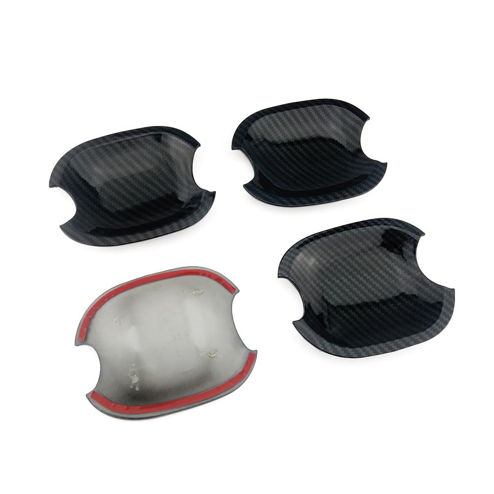 Углеродное волокно с принтом, внешняя дверная ручка автомобиля, дверная чаша, формовочная накладка для Toyota Land Cruiser Prado J120 2002 2005