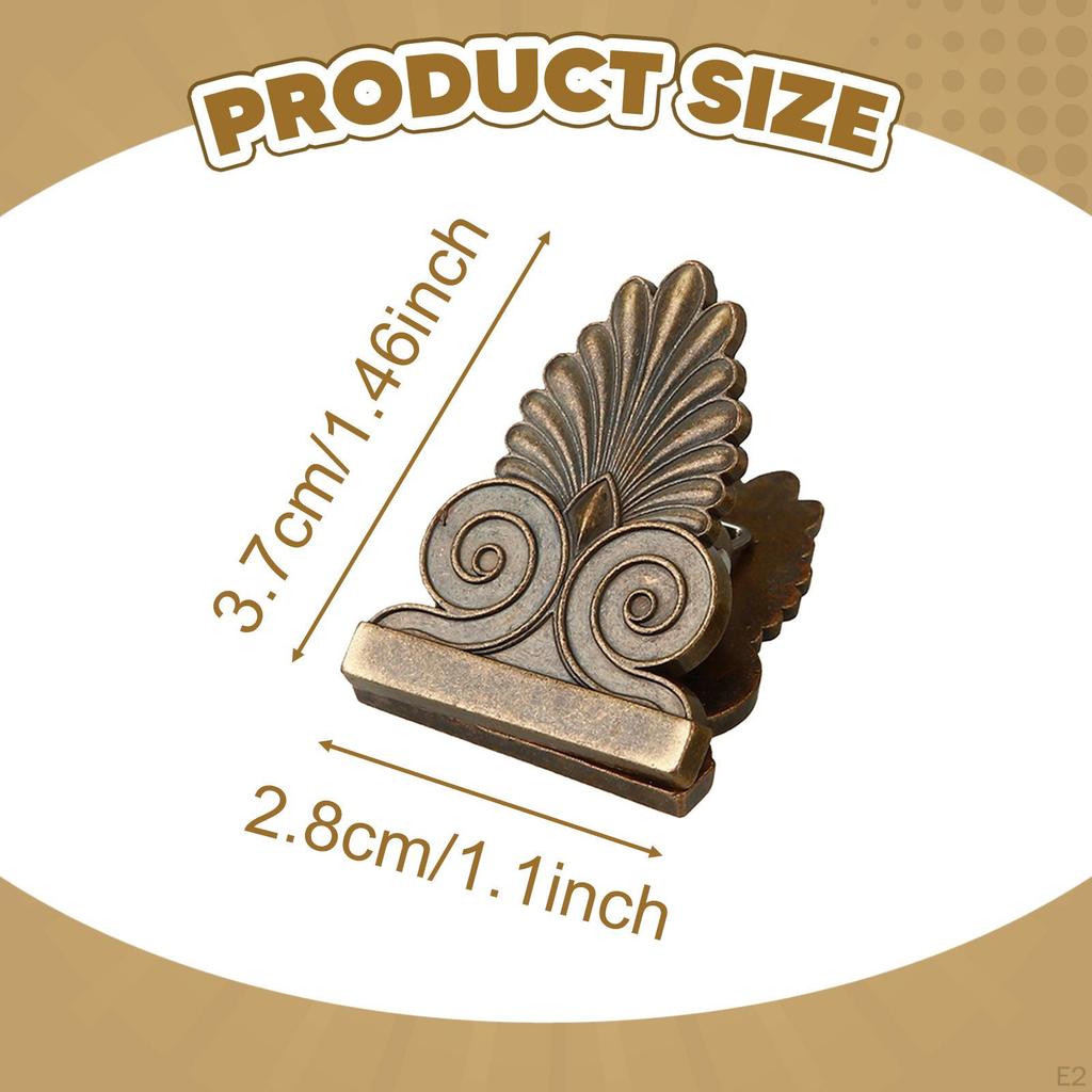 2 шт. Металлические зажимы для переплета книг, держатели страниц, в форме дерева, прочные, декоративные, полезные