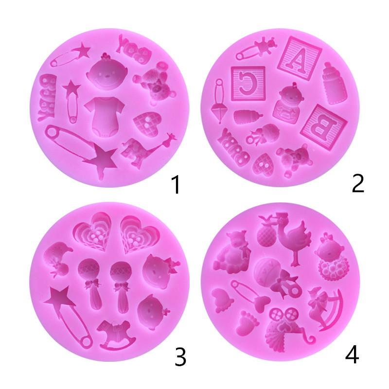 Помадка для детской коляски, форма для шоколада, чашка, торт, декоративная форма, форма для выпечки