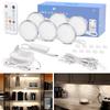 Wobane Cabinet Light LED Indirect Lighting Light 6000K Daylight White Remote Control Stepless Dimming Time Setting LED Kitchen Lighting Outlet Figure