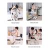 Hydraulic Elderly Transfer Chair - Assisted Lifting & Standing Device for Semi-Disabled Caregiver Support.