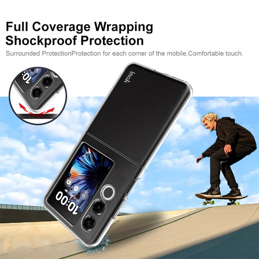 Для Nubia Flip 2 5G Чехол для телефона IMAK Wings II Износостойкий Кристально Прозрачный Чехол Pro