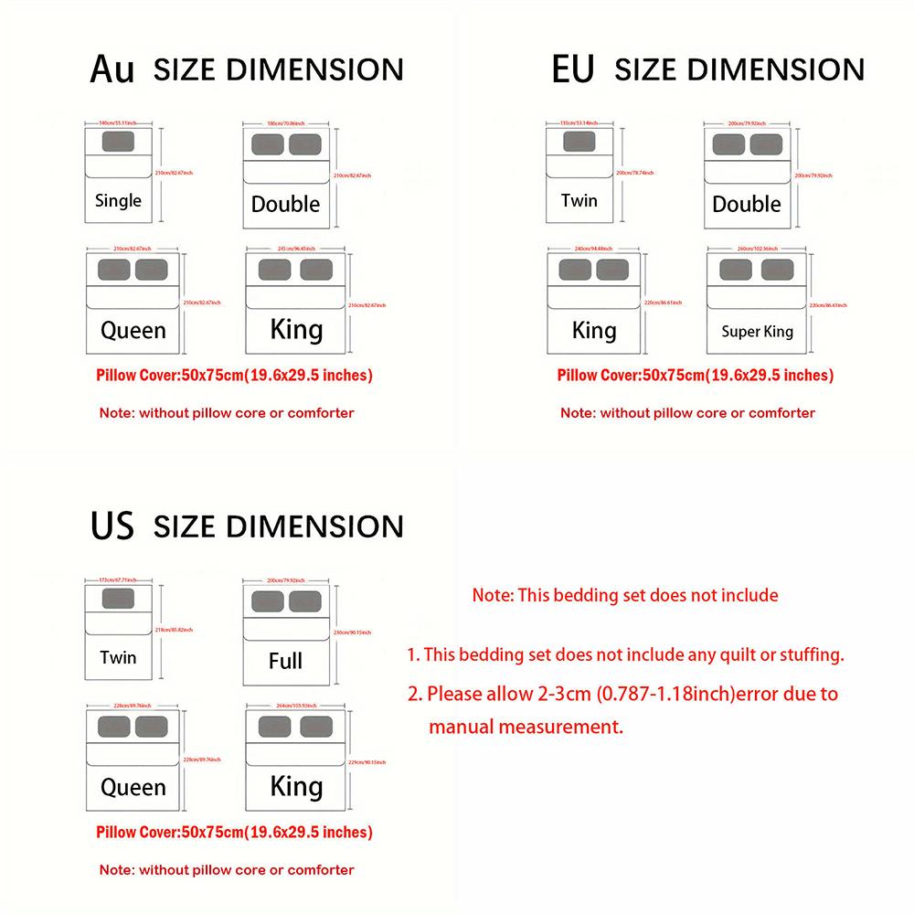 Guitar Music Pattern Bedding uilt Set uilt Cover Pillowcase Home Decoration Birthday Gift (1 * duvet cover + 2 * pillowcase  without core)56