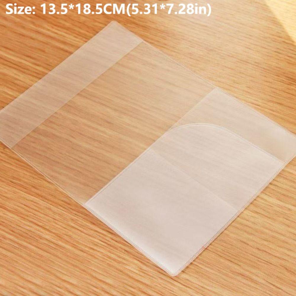 Portable Waterproof Passport Cover Simple Transparent Translucent ID Card Holder Multiple Card Slots PVC Passport Protector