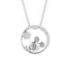 Disney Stone VPCDS 20124 [Disney] Микки/серебряный кулон/круг/прозрачный